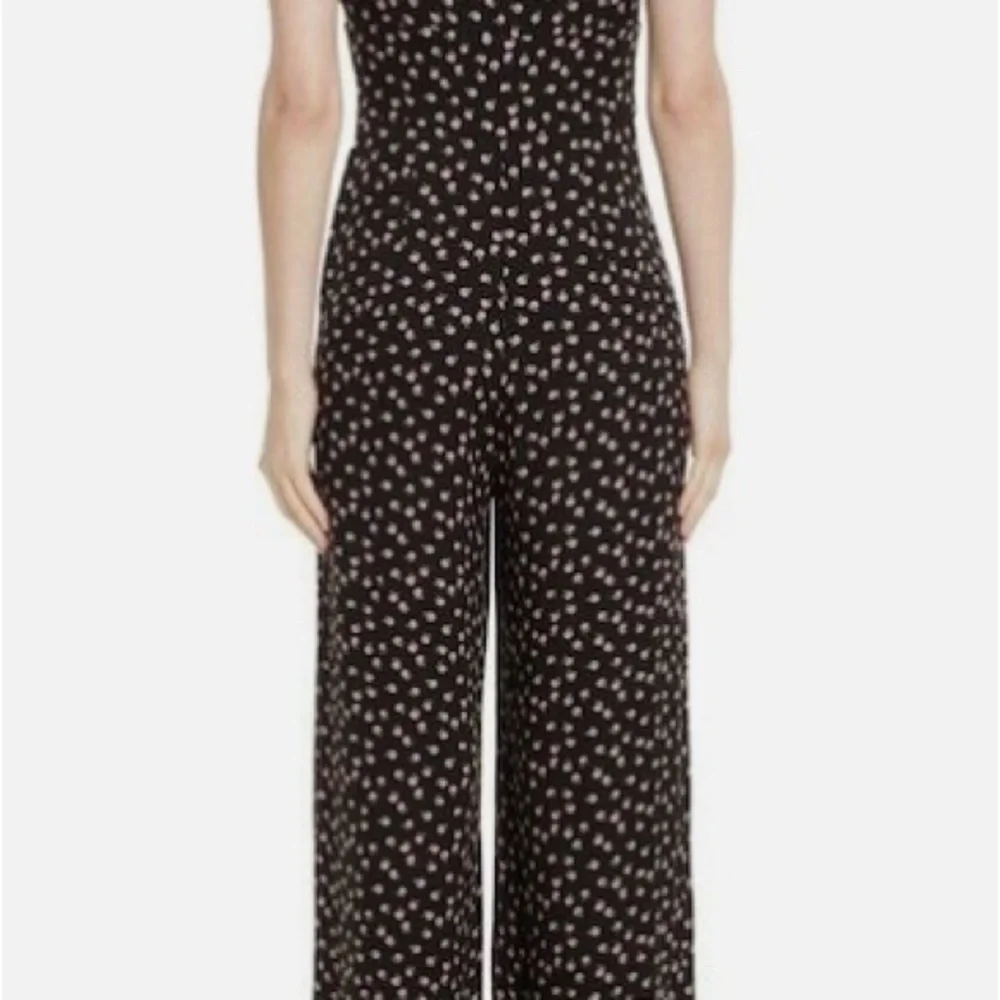 Free People Mia Black and Pink Rose Jumpsuit - Picture 3 of 6